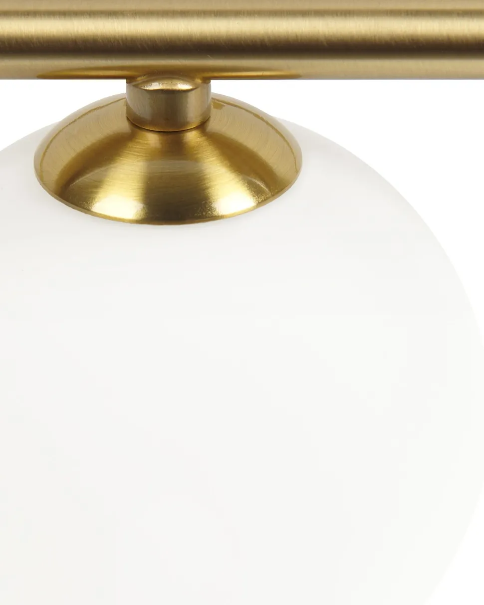 Candeeiro De Parede Para 4 Lampadas Dourado 70 Cm Yango