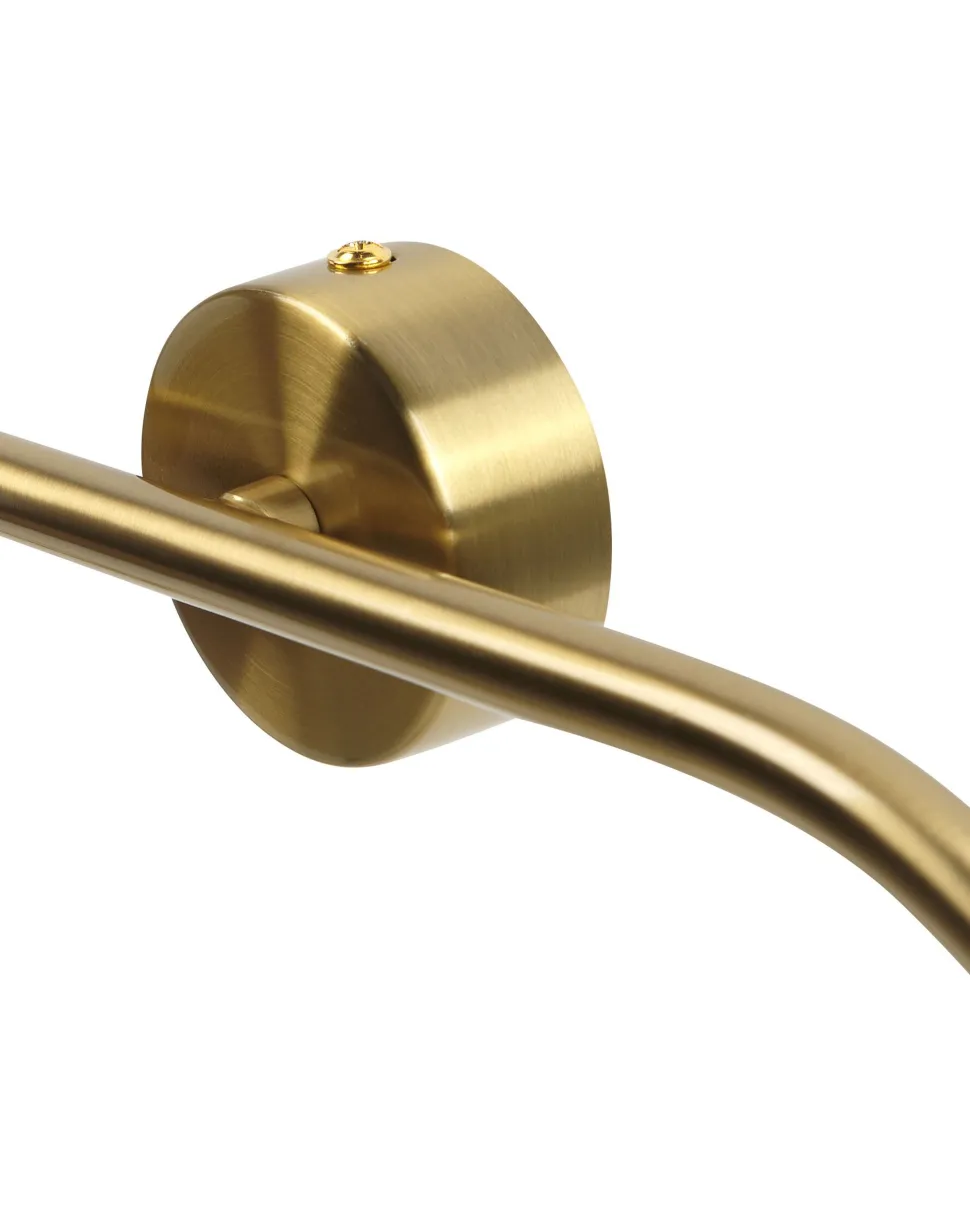 Candeeiro De Parede Para 4 Lampadas Dourado 70 Cm Yango