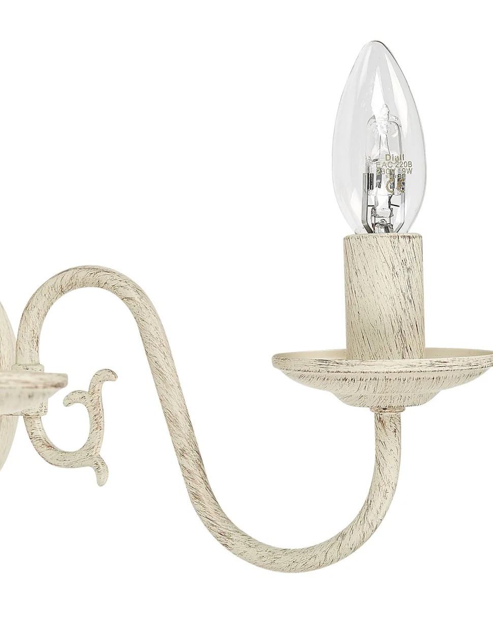 Candeeiro De Parede Para 2 Lampadas Branco Brithon