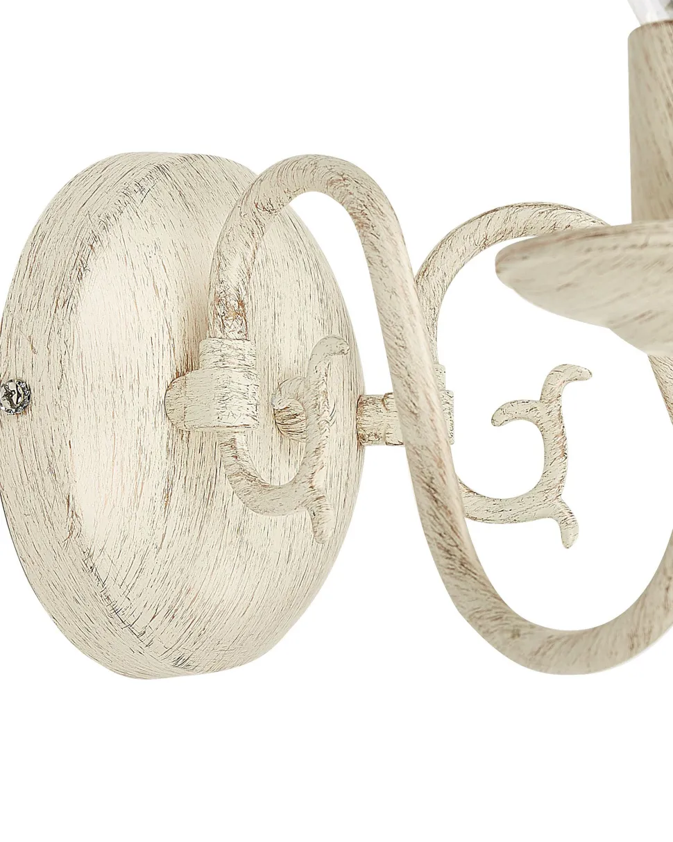 Candeeiro De Parede Para 2 Lampadas Branco Brithon