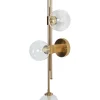 Candeeiro De Parede Para 3 Lampadas Em Metal Dourado Tulija