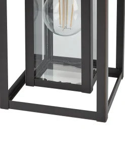 Candeeiro De Parede Preto 34 Cm Almond