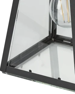 Candeeiro De Parede Preto 33 Cm Garry