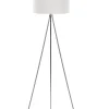Candeeiro De Pe 148 Cm Branco E Cromado Vistula