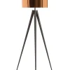Candeeiro De Pe 156 Cm Castanho E Preto Stiletto