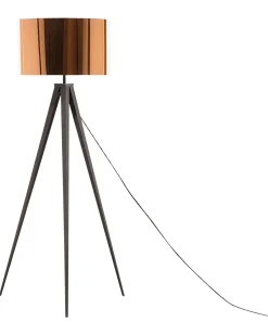 Candeeiro De Pe 156 Cm Castanho E Preto Stiletto