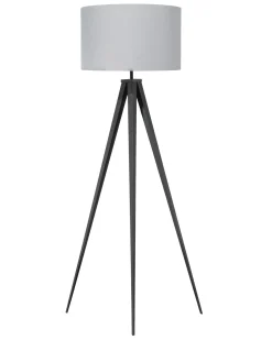 Candeeiro De Pe 156 Cm Cinzento E Preto Stiletto