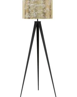Candeeiro De Pe 156 Cm Dourado E Preto Stiletto
