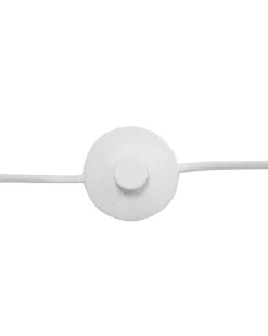 Candeeiro De Pe Articulado Em Madeira E Metal Branco 175 Cm Hetton