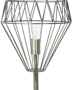Candeeiro De Pe Branco E Cor De Cobre 160 Cm Mooni