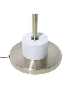 Candeeiro De Pe Branco E Cor De Cobre 160 Cm Mooni