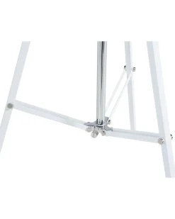 Candeeiro De Pe Branco E Dourado Thames Ii