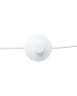 Candeeiro De Pe Branco E Dourado Thames Ii