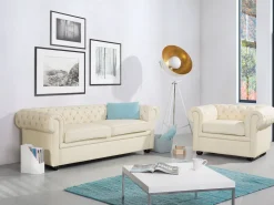 Candeeiro De Pe Branco E Dourado Thames Ii