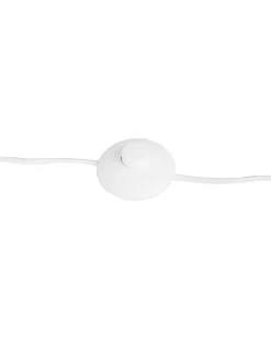 Candeeiro De Pe Branco E Dourado Thames