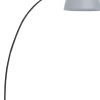 Candeeiro De Pe Com Abajur Cinzento 188 Cm Benue