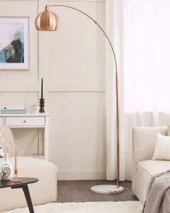 Candeeiro De Pe Cor De Cobre 210 Cm Paroo