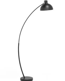 Candeeiro De Pe Curvo 155 Cm Preto Dintel