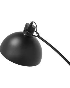 Candeeiro De Pe Curvo 155 Cm Preto Dintel