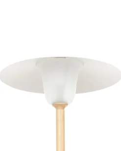 Candeeiro De Pe Em Madeira Branca 153 Cm Moppy