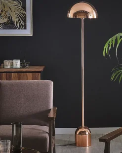 Candeeiro De Pe Em Metal Cor De Cobre 158 Cm Macasia