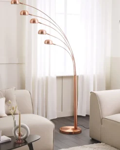 Candeeiro De Pe Em Metal Cor De Cobre Flinders