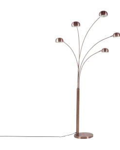 Candeeiro De Pe Em Metal Cor De Cobre Flinders
