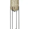 Candeeiro De Pe Em Metal Cor De Cobre E Preto 107 Cm Kamini