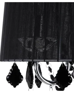 Candeeiro De Pe Em Metal Preto Evans