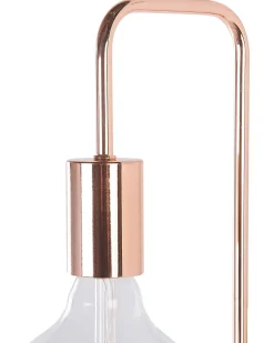 Candeeiro De Pe Em Metal Cor De Cobre Savena