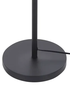 Candeeiro De Pe Em Metal Preto E Dourado 148 Cm Senette