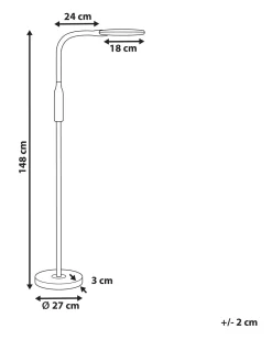 Candeeiro De Pe Led Branco 148 Cm Cassiopeia