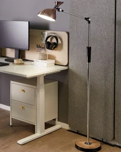 Candeeiro De Pe Led Cor De Cobre 169 Cm Andromeda