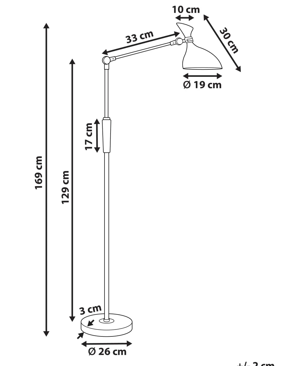 Candeeiro De Pe Led Cor De Cobre 169 Cm Andromeda