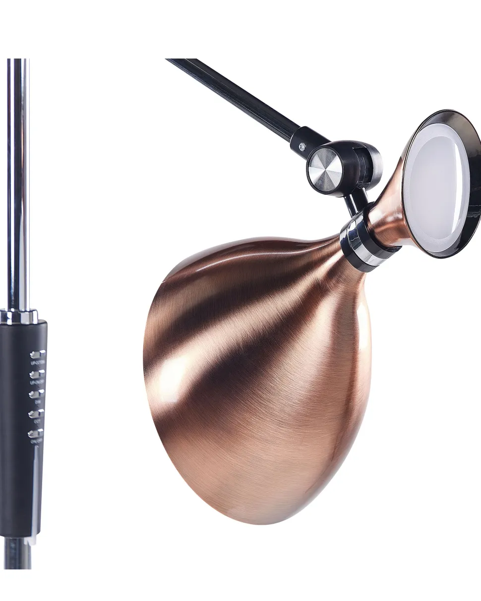 Candeeiro De Pe Led Cor De Cobre 169 Cm Andromeda
