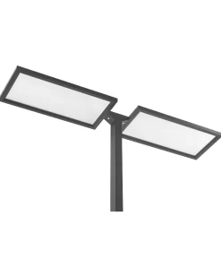 Candeeiro De Pe Led Em Metal Preto 196 Cm Sculptor