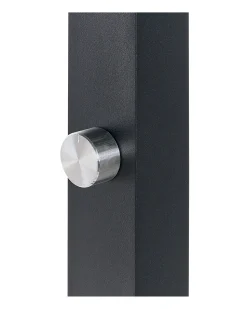 Candeeiro De Pe Led Em Metal Preto 194 Cm Sagitta