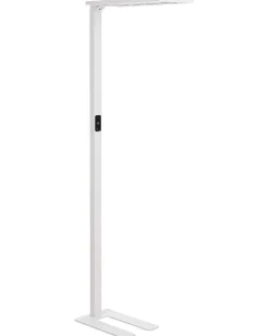 Candeeiro De Pe Led Em Metal Branco 196 Cm Orion