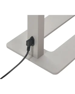 Candeeiro De Pe Led Em Metal Prateado 196 Cm Orion