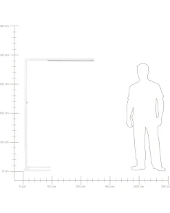 Candeeiro De Pe Led Em Metal Branco 194 Cm Mensa