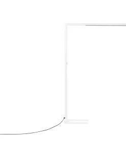 Candeeiro De Pe Led Em Metal Branco 194 Cm Mensa
