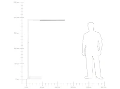 Candeeiro De Pe Led Em Metal Branco 194 Cm Sagitta