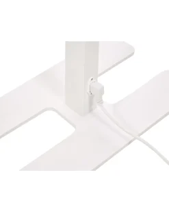 Candeeiro De Pe Led Em Metal Branco 196 Cm Sculptor
