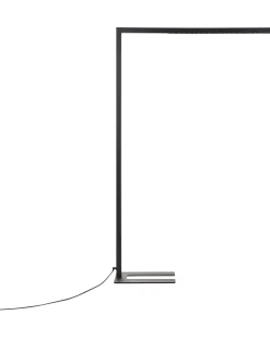 Candeeiro De Pe Led Em Metal Preto 194 Cm Mensa