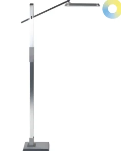 Candeeiro De Pe Led Prateado 144 Cm Aquarius