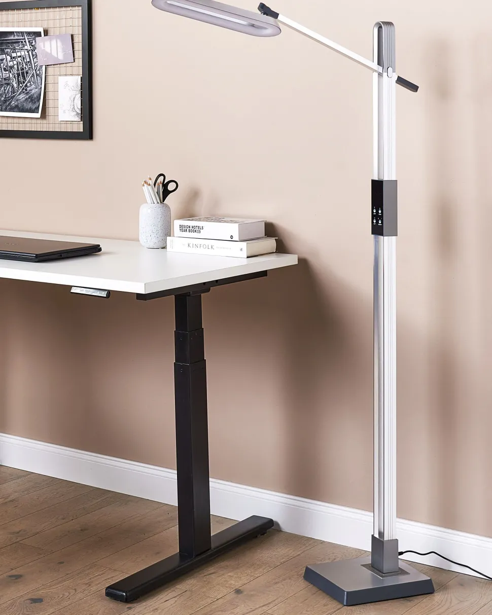 Candeeiro De Pe Led Prateado 144 Cm Aquarius
