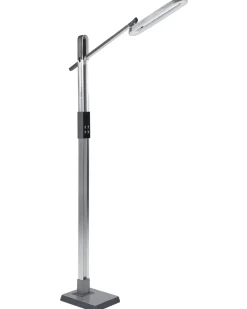 Candeeiro De Pe Led Prateado 144 Cm Aquarius