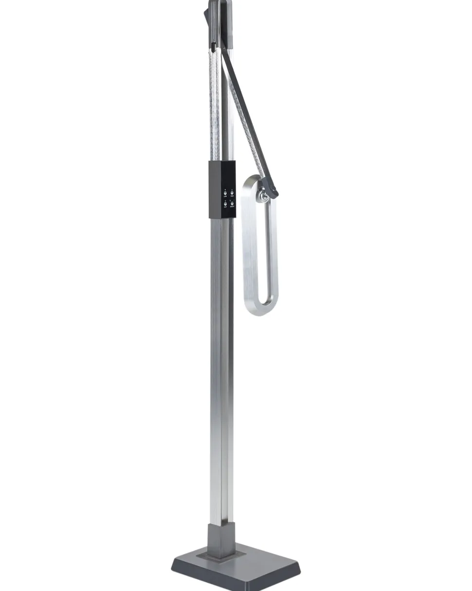 Candeeiro De Pe Led Prateado 144 Cm Aquarius