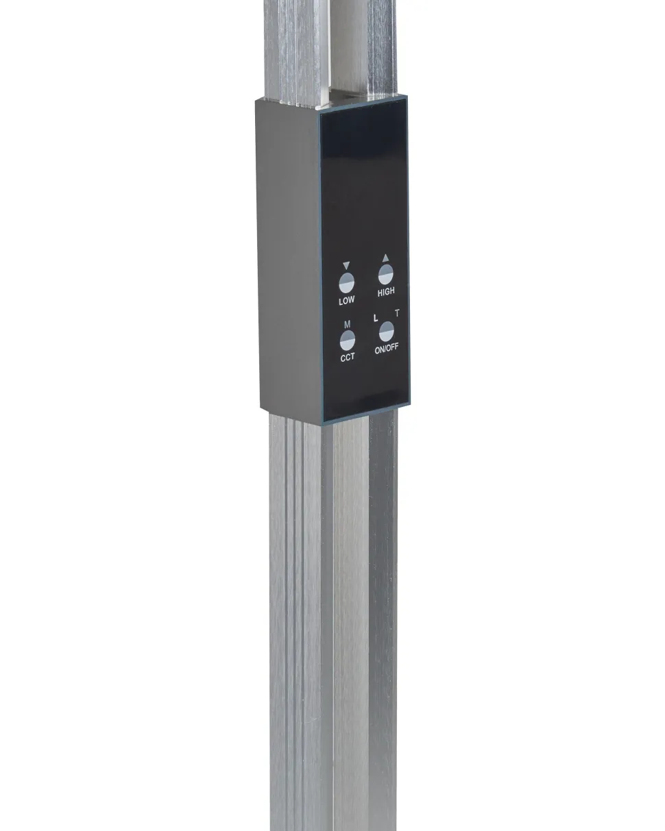 Candeeiro De Pe Led Prateado 144 Cm Aquarius