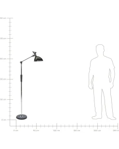 Candeeiro De Pe Led Prateado 169 Cm Andromeda